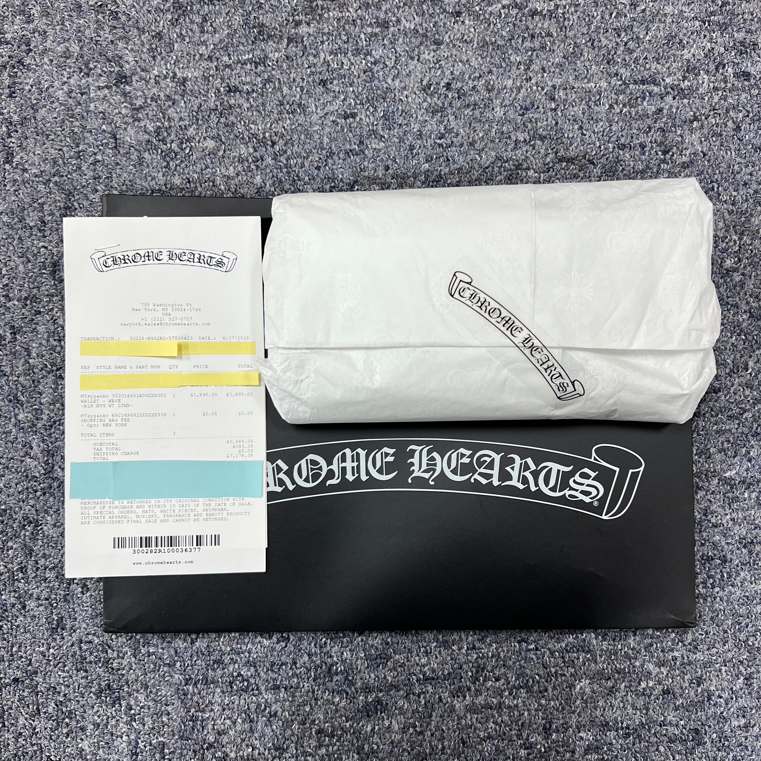 Chrome Hearts Wave Heavy Leather "Black"