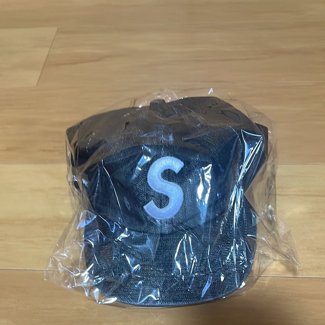 Supreme Cordura Denim S Logo 6-Panel "Black"