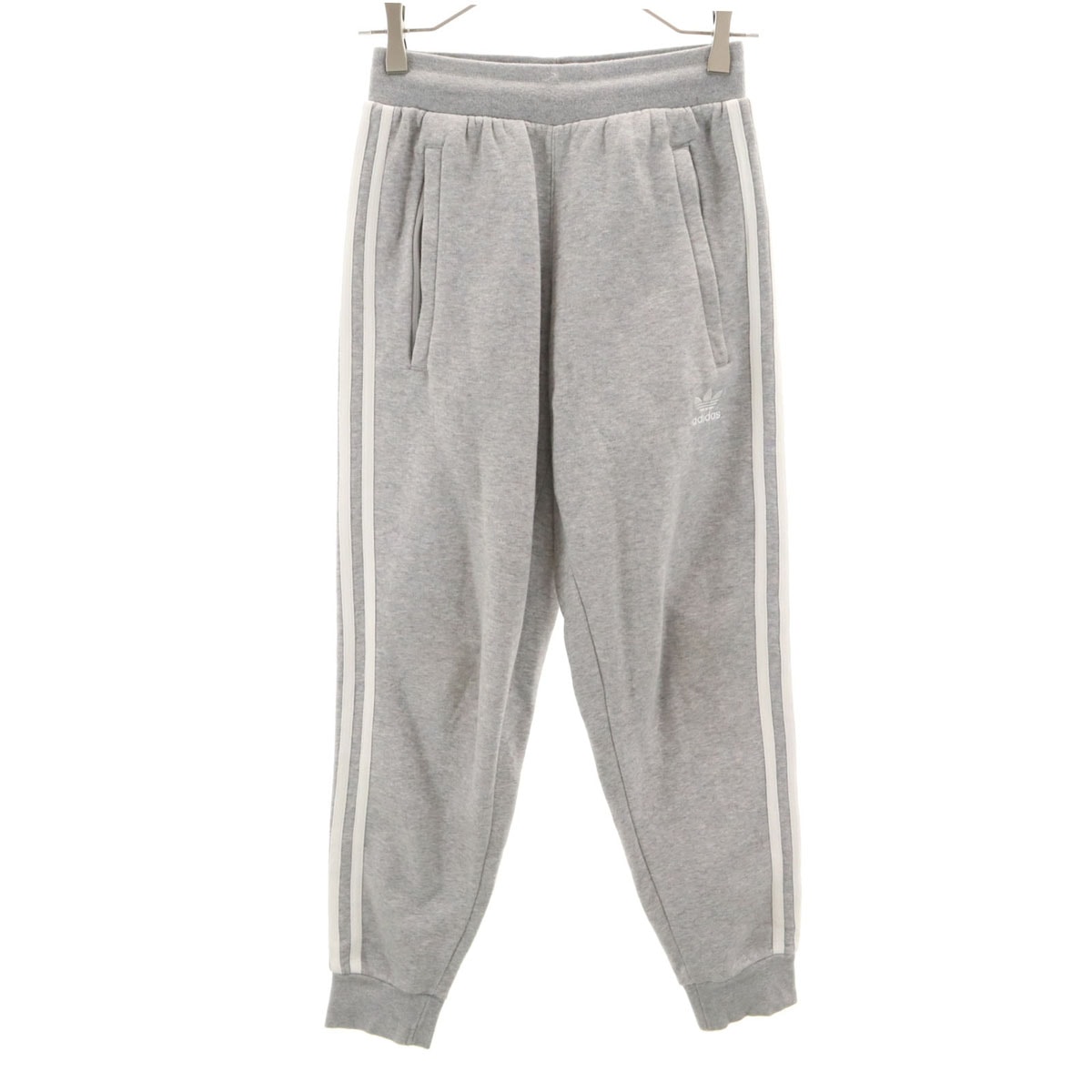 美品 adidas アディダス ジョガーパンツ XS グレー系 スウェット 裏起毛