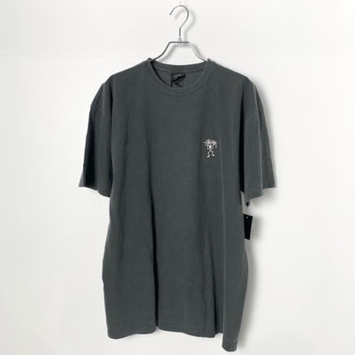 "STUSSY Shadow Man Embroidered T-shirt charcoal"