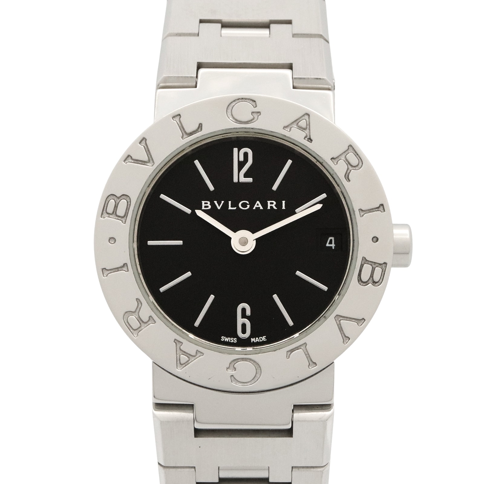ブルガリ BVLGARI ブルガリ ブルガリ 腕時計 時計 ステンレススチール レディース ブラック系 BB23SS 【中古】