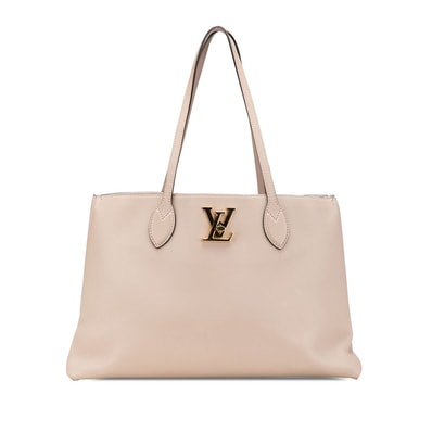 ルイ ヴィトン ロックミー ショッパー ショルダーバッグ トートバッグ M57346 グレージュ ベージュ レザー レディース LOUIS VUITTON 【中古】