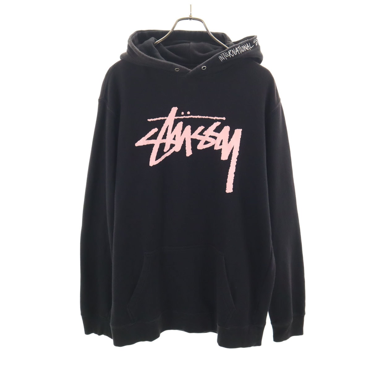 STUSSY ステューシー 長袖 スウェットパーカー XL ブラック