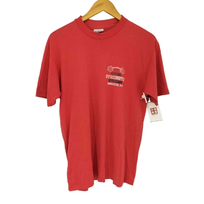 USA製 シングルステッチ 両面プリント クルーネック Tシャツ【1143637526969】