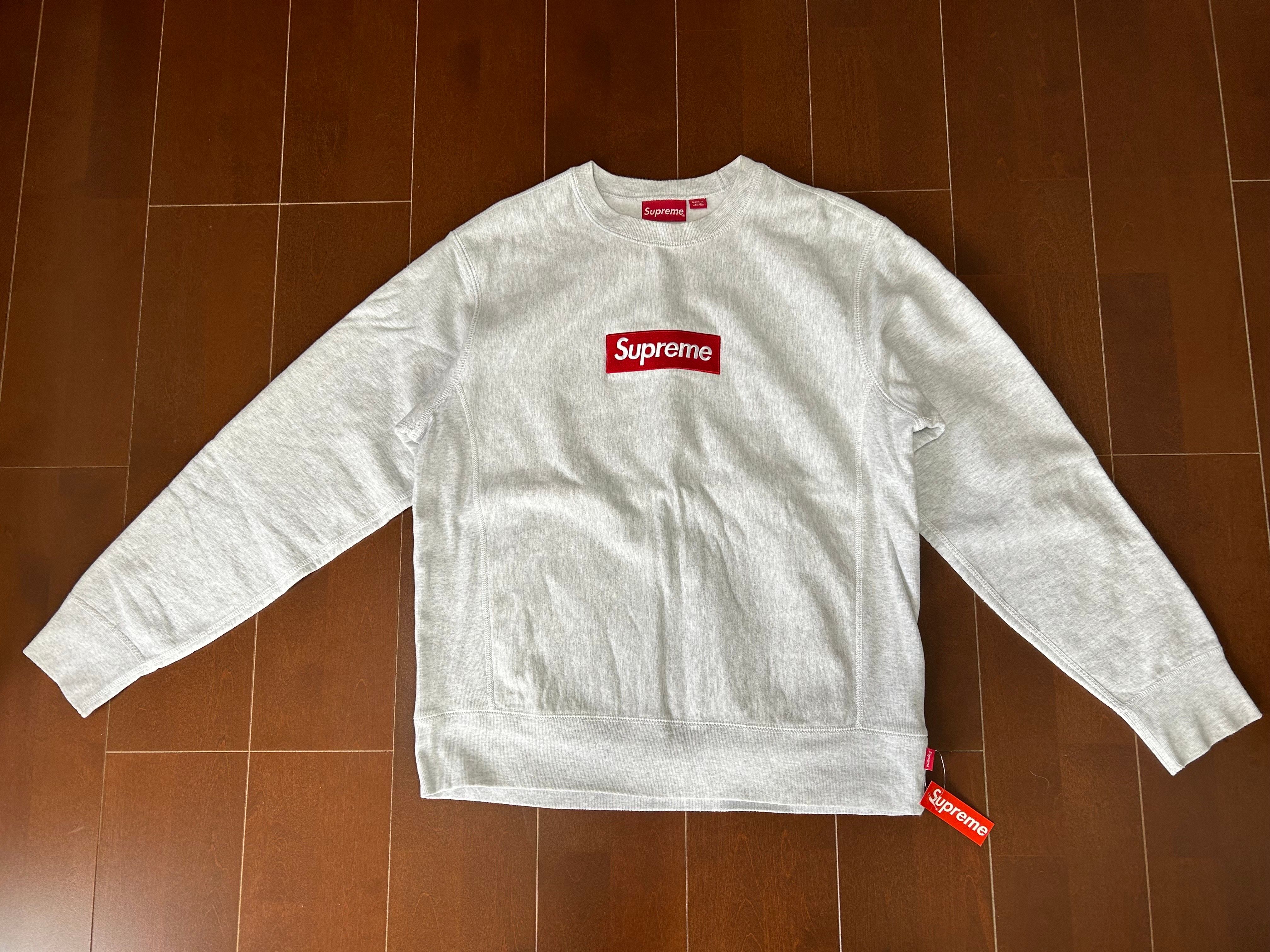 Supreme Box Logo Crewneck Sweatshirt "Ash Grey" (18FW)
