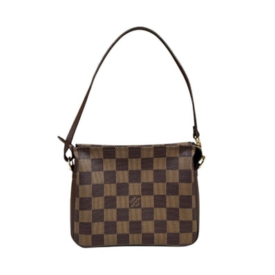 ルイヴィトン トゥルース メイクアップ ダミエ ハンドバッグ ダミエキャンバス N51982 ブラウン レディース LOUIS VUITTON 中古