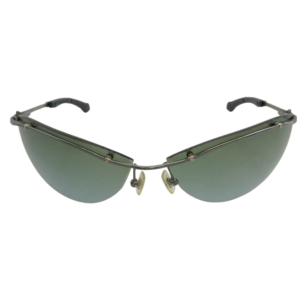 CHROME HEARTS クロムハーツ(原本無) FLAMING フレイミング サングラス アイウェア モスグリーン系【中古】