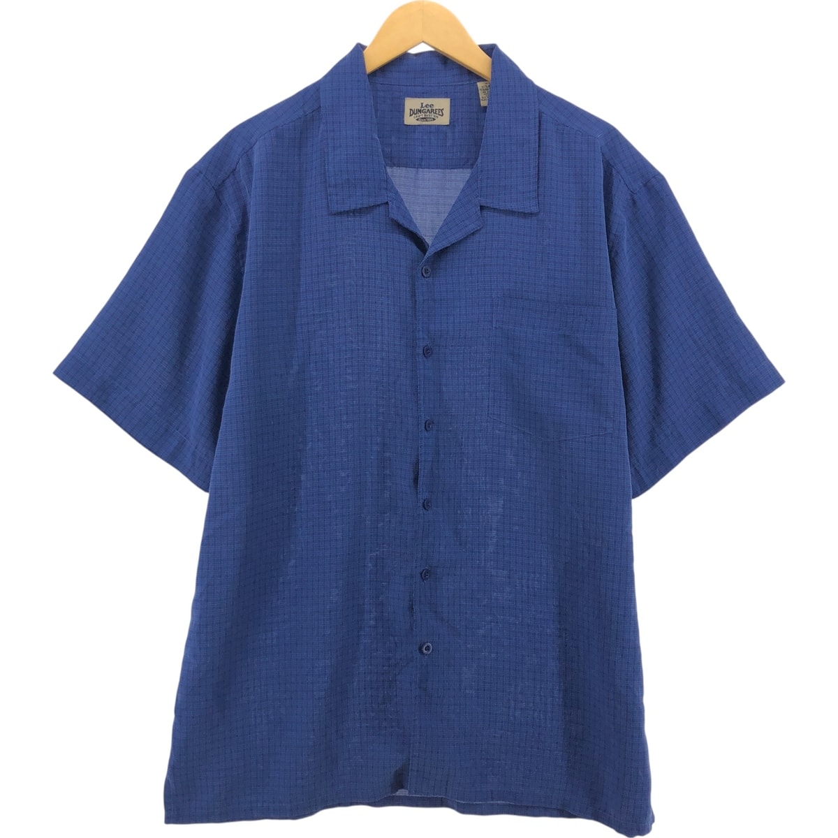 古着 リー Lee DUNGAREES 半袖 オープンカラー レーヨンシャツ ボックスシャツ メンズXL相当/eaa554513