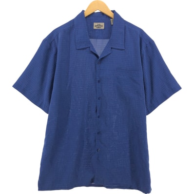 古着 リー Lee DUNGAREES 半袖 オープンカラー レーヨンシャツ ボックスシャツ メンズXL相当/eaa554513
