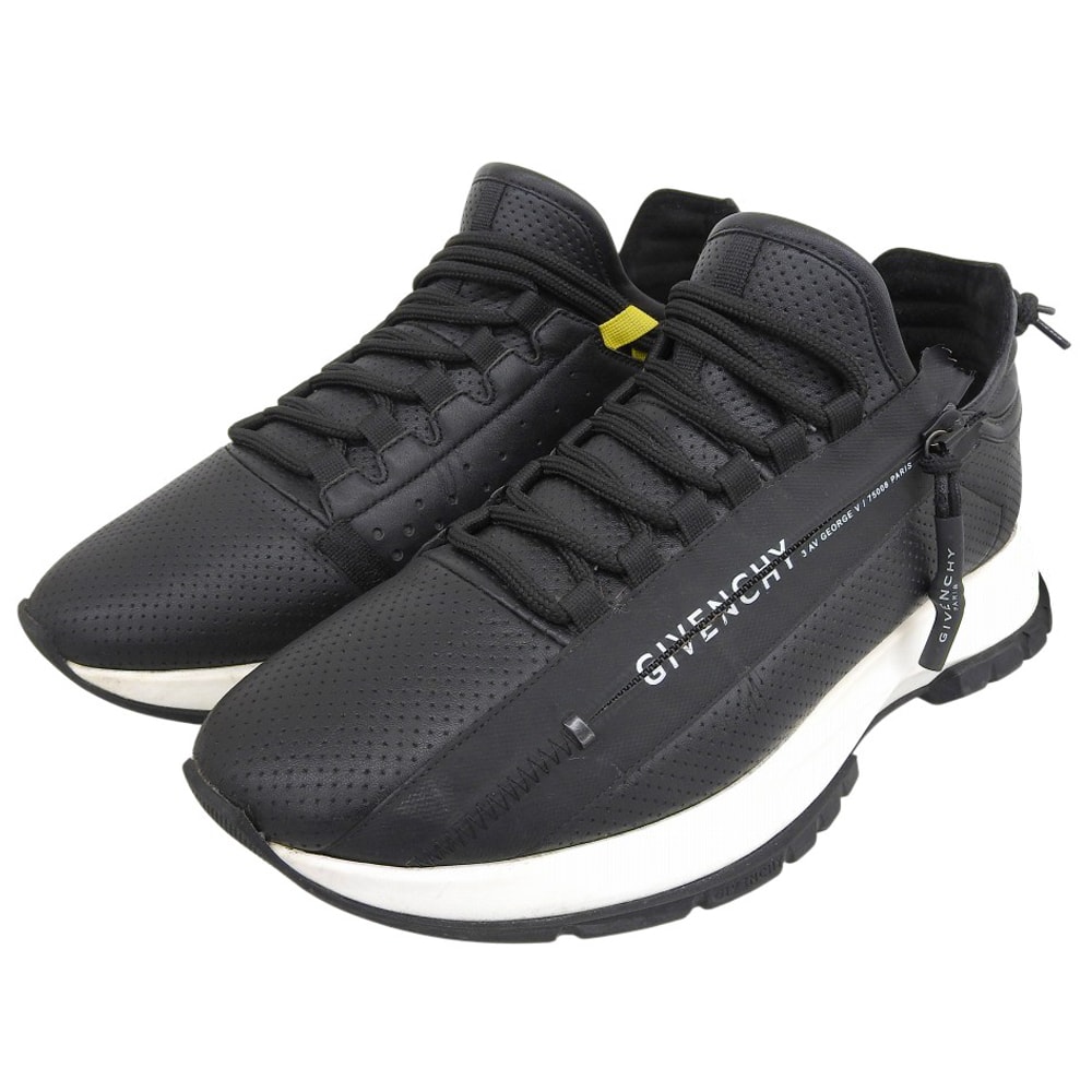 ジバンシィ サイドジップ スペクトル ローランナー スニーカー シューズ メンズ ブラック 41 1/2 41.5