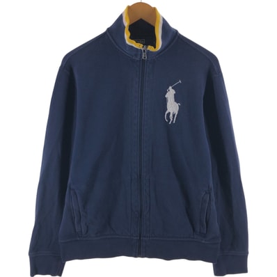 古着 ラルフローレン Ralph Lauren POLO by Ralph Lauren ビッグポニー フルジップスウェットシャツ トレーナー メンズL相当/eaa534820