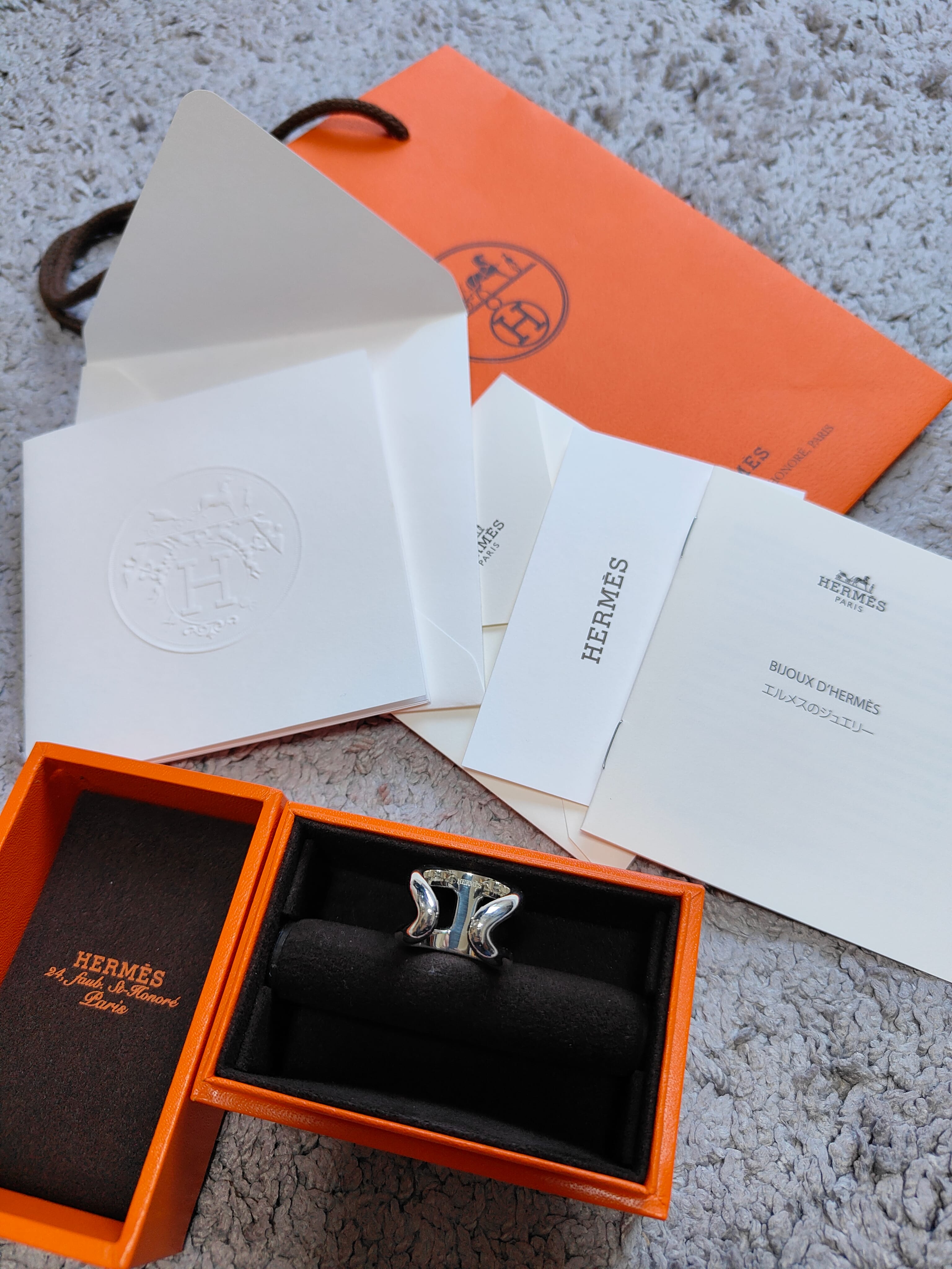 Hermes Osmose Ring GM "Silver"
