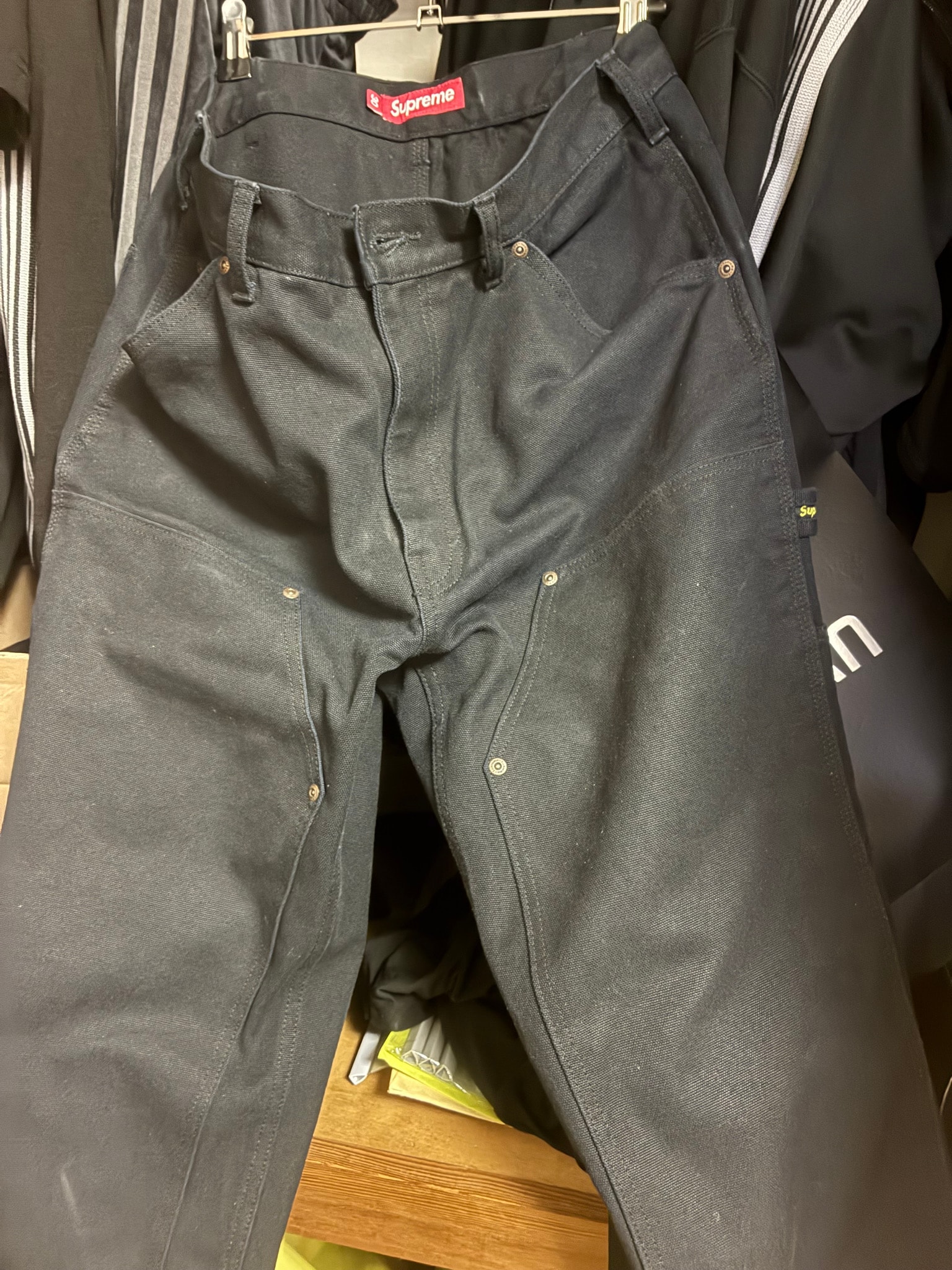 Supreme Double Knee Painter Pant "Black" (24SS)