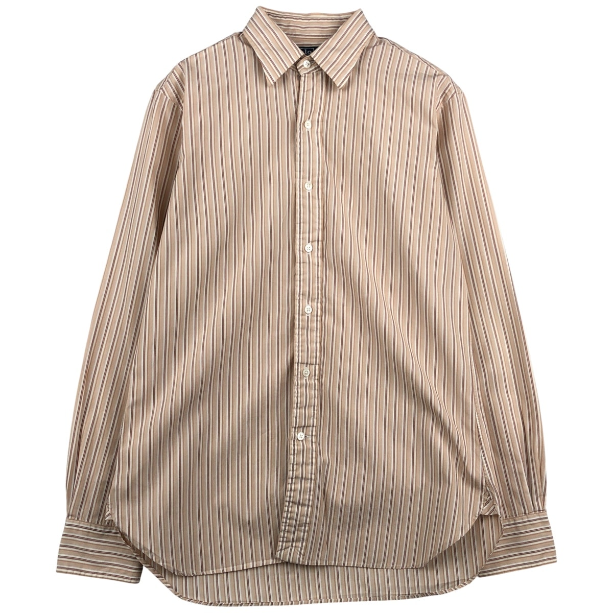 古着 ラルフローレン Ralph Lauren POLO by Ralph Lauren ANDREW マルチストライプ 長袖 コットンストライプシャツ メンズM相当/eaa458796