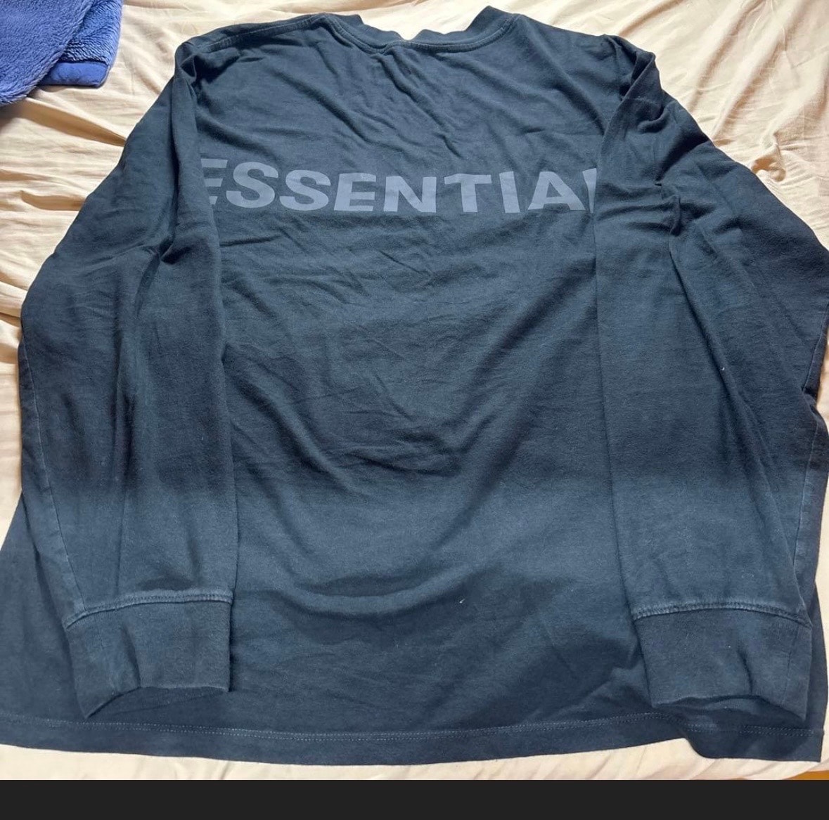 FEAR OF GOD ESSENTIALS Reflector Logo L/S T-Shirt "Black"
