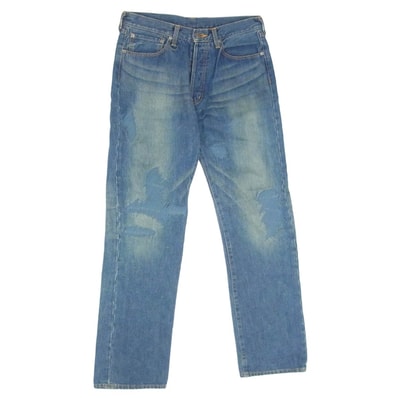 SOPHNET. ソフネット デニムパンツ SOPH-45084 ボタンフライ 5ポケット デニム パンツ ジーンズ インディゴブルー系 M【中古】