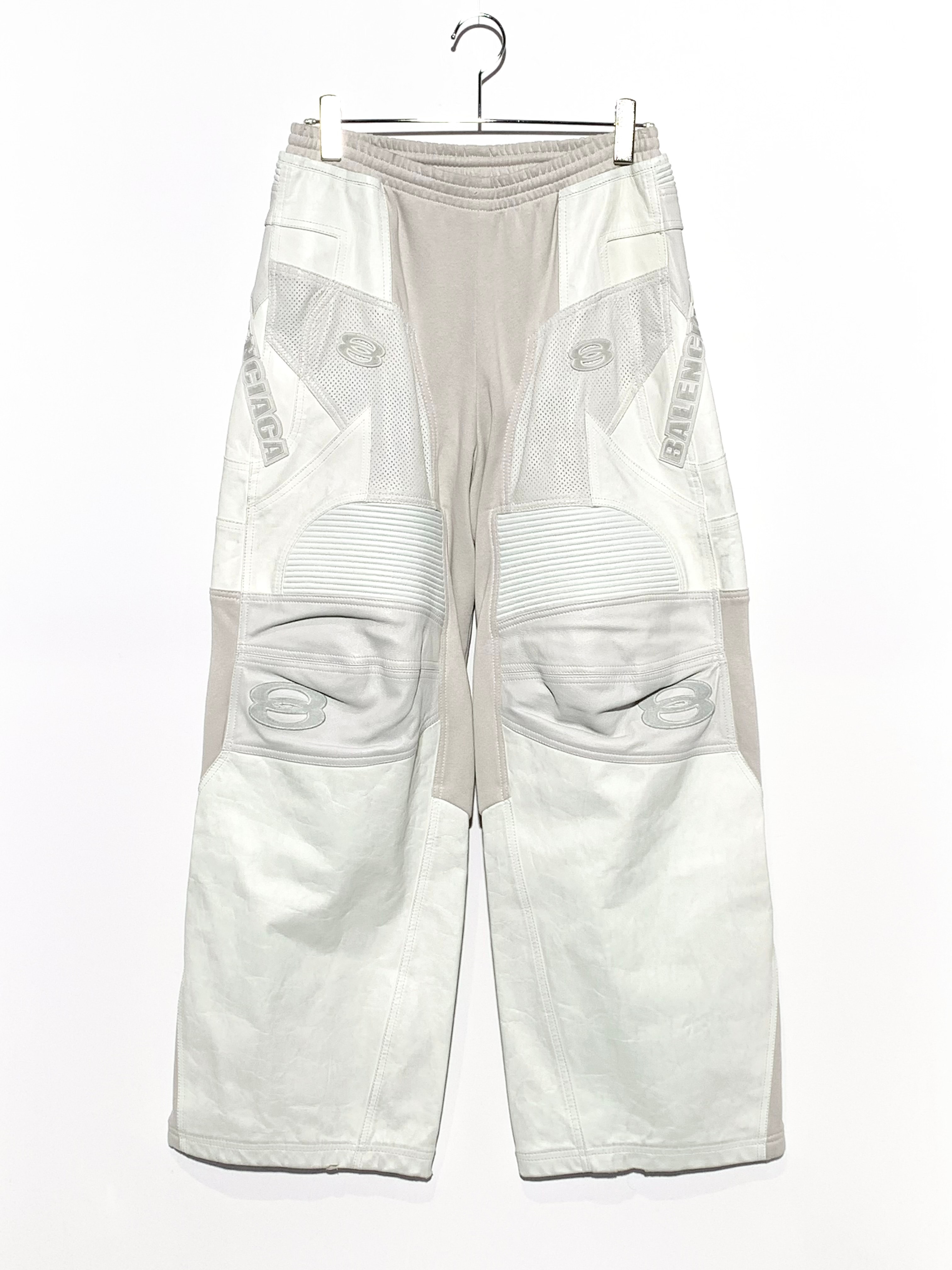 BALENCIAGA Hybrid Biker Pants "Dirty White"