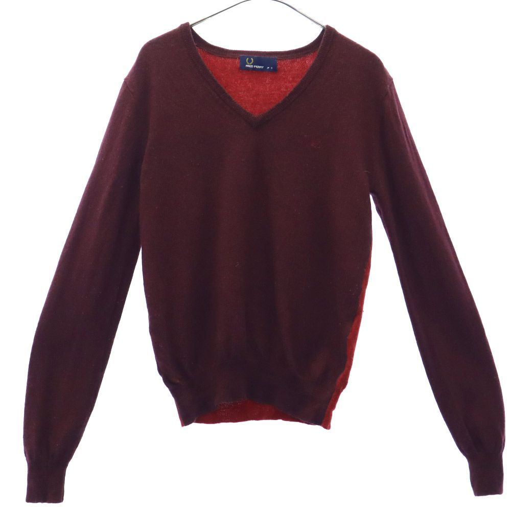 FRED PERRY 長袖 Vネック セーター