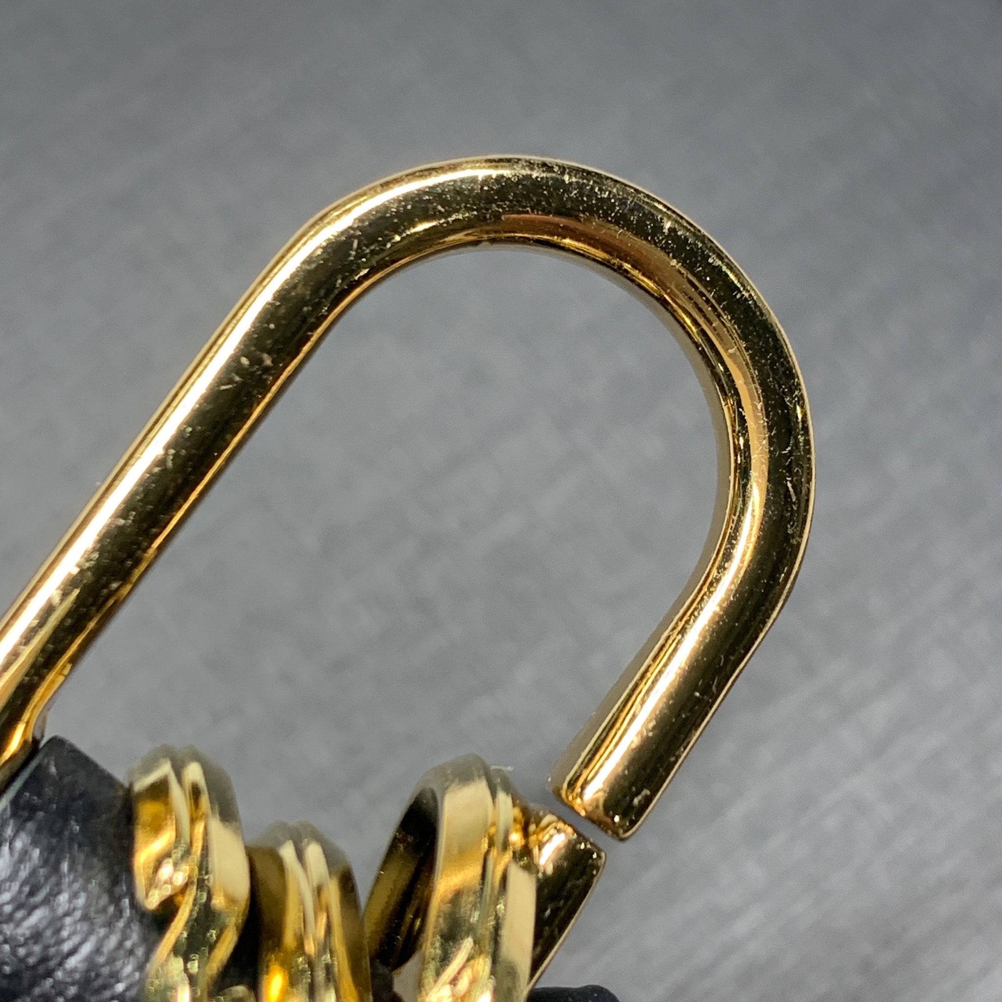 WIND AND SEA x GOD SELECTION XXX Leather Key Ring "Black"