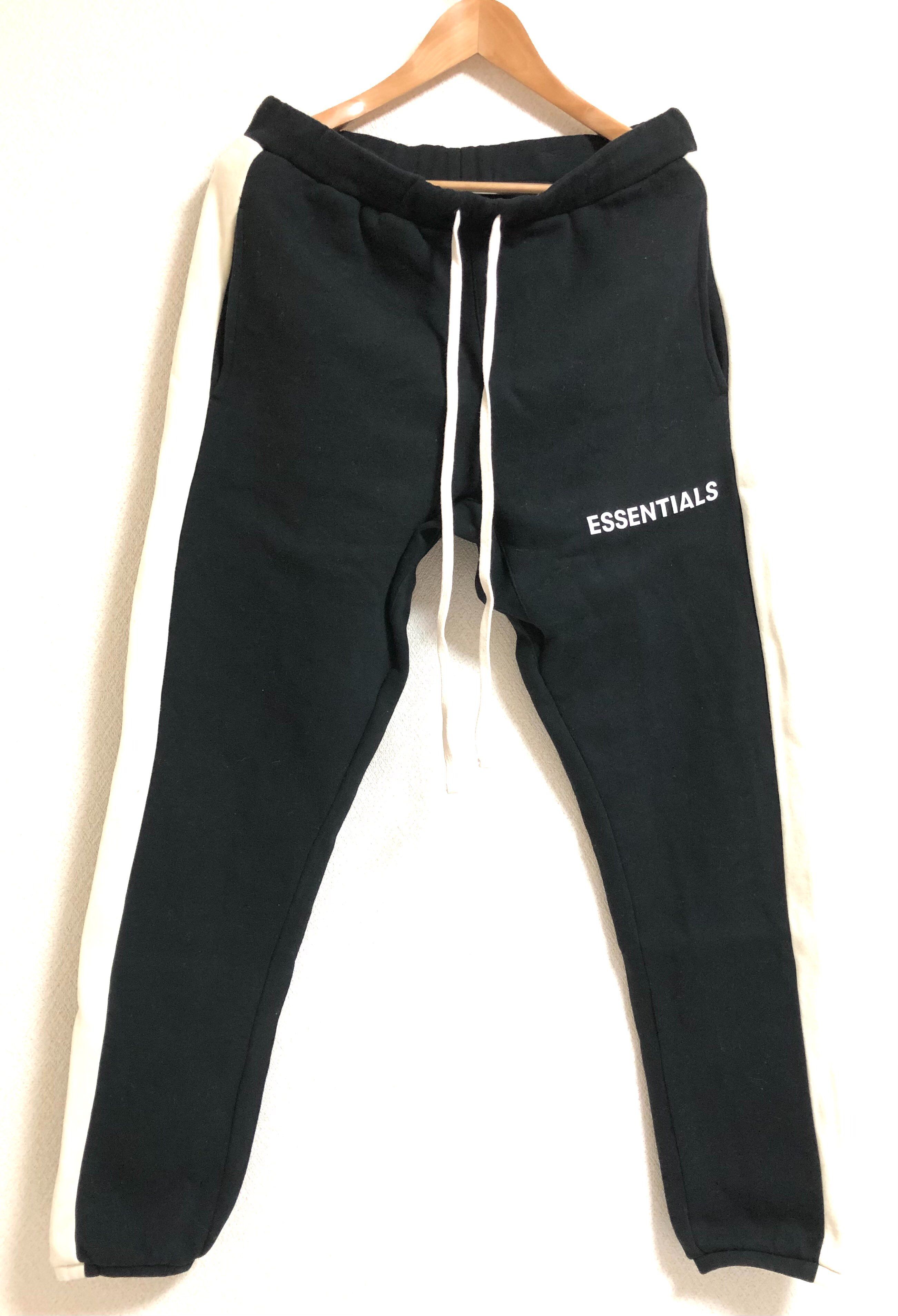 FEAR OF GOD Essentials Side Stripe Sweatpants "Black"