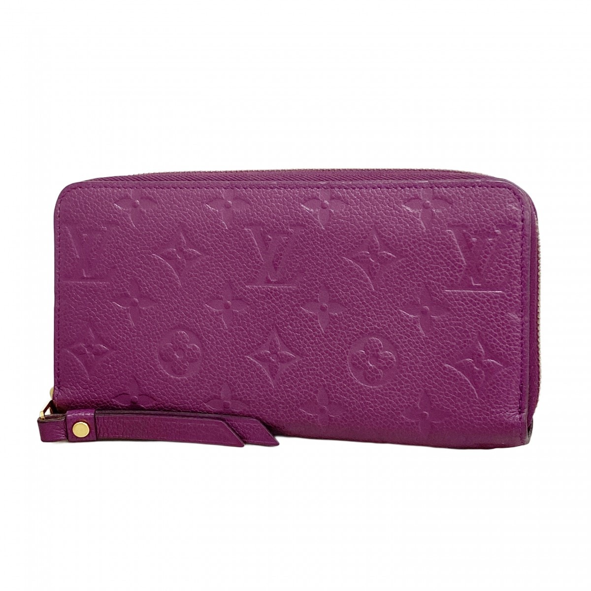 【6da0687】ルイヴィトン 長財布 モノグラム・アンプラント ジッピーウォレット M60569 アメジスト【中古】レディース