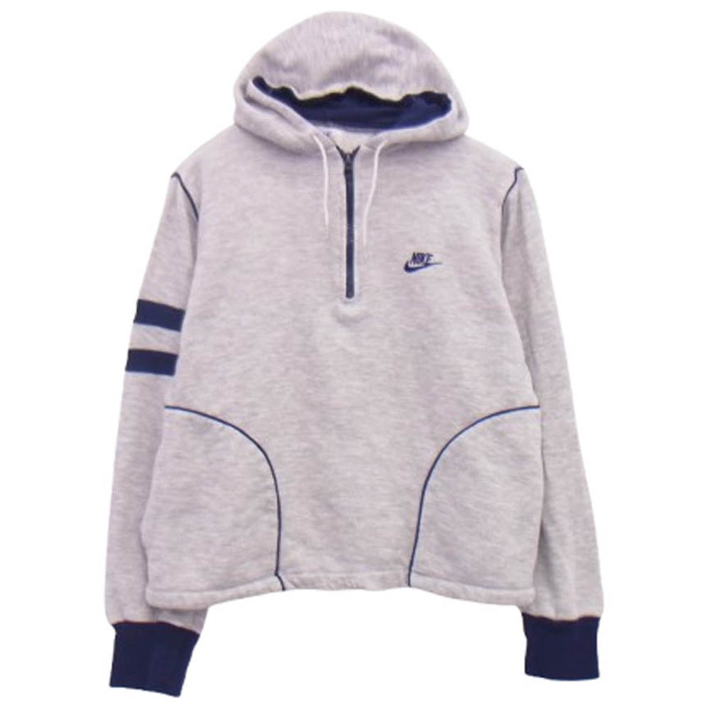 NIKE ナイキ パーカー 70s 80s オレンジタグ TM表記 ハーフジップパーカー グレー系 S【中古】