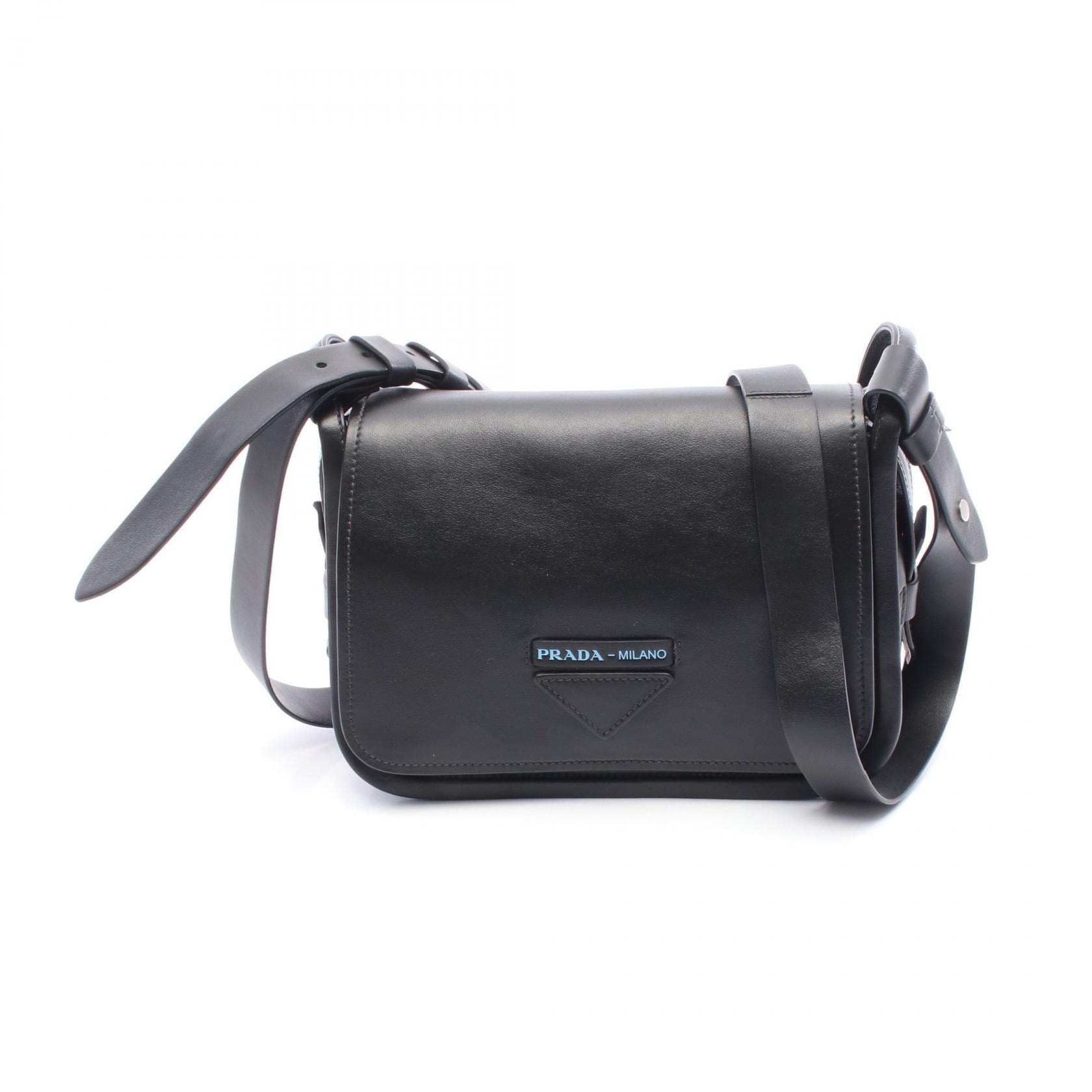 プラダ PRADA GRACE LUX ショルダーバッグ バッグ レザー レディース ブラック系 1BD123 【中古】