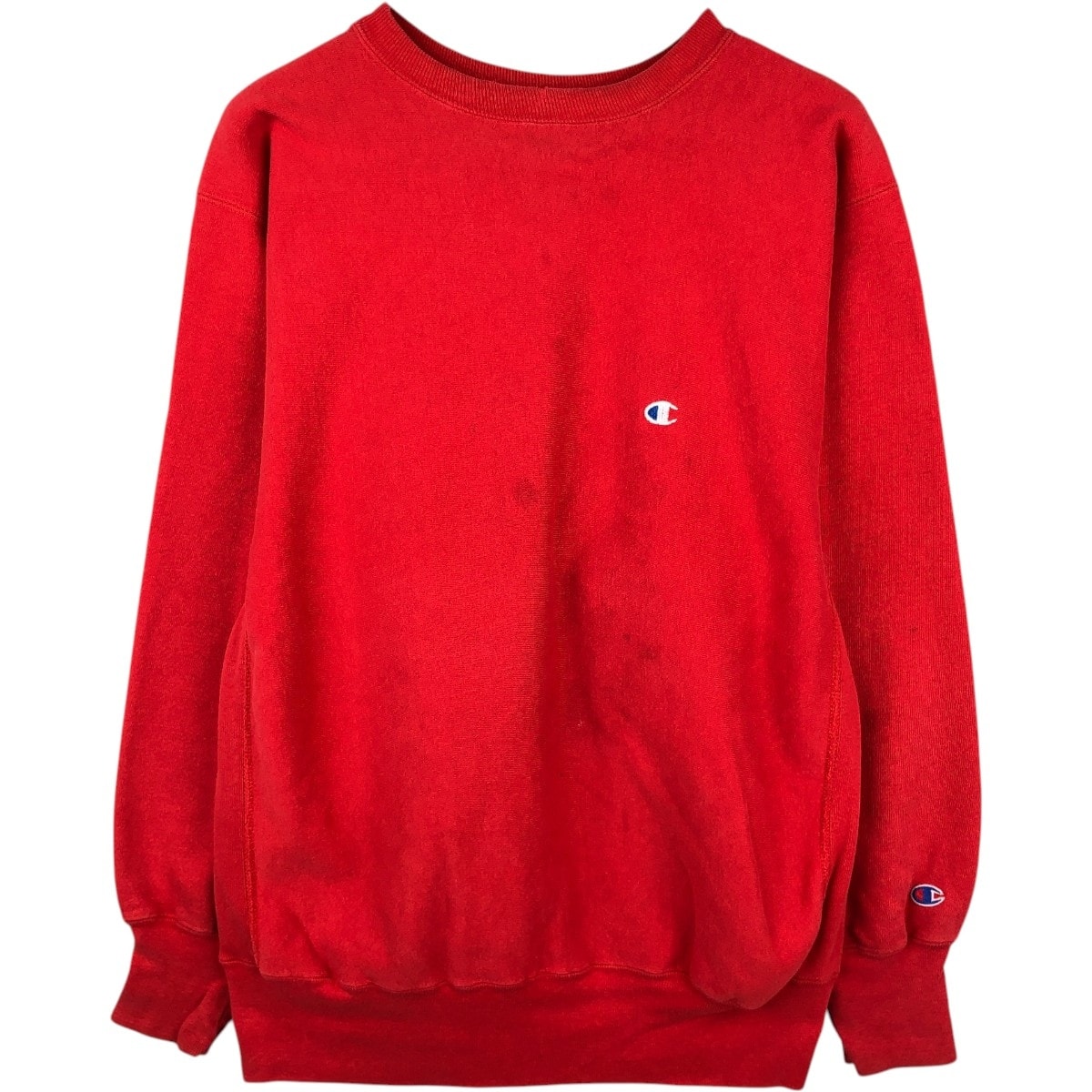 古着 90年代 チャンピオン Champion REVERSE WEAVE リバースウィーブ 刺繍タグ ワンポイントロゴスウェットシャツ トレーナー USA製 メンズXL相当 ヴィンテージ/evb035996