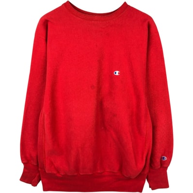 古着 90年代 チャンピオン Champion REVERSE WEAVE リバースウィーブ 刺繍タグ ワンポイントロゴスウェットシャツ トレーナー USA製 メンズXL相当 ヴィンテージ/evb035996