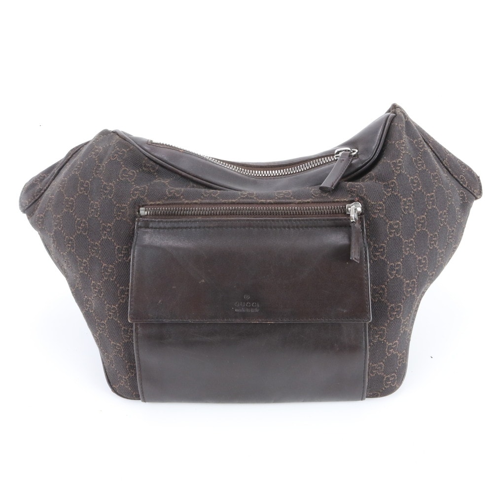 ■美品 グッチ GGキャンバス 101679 ボディバッグ