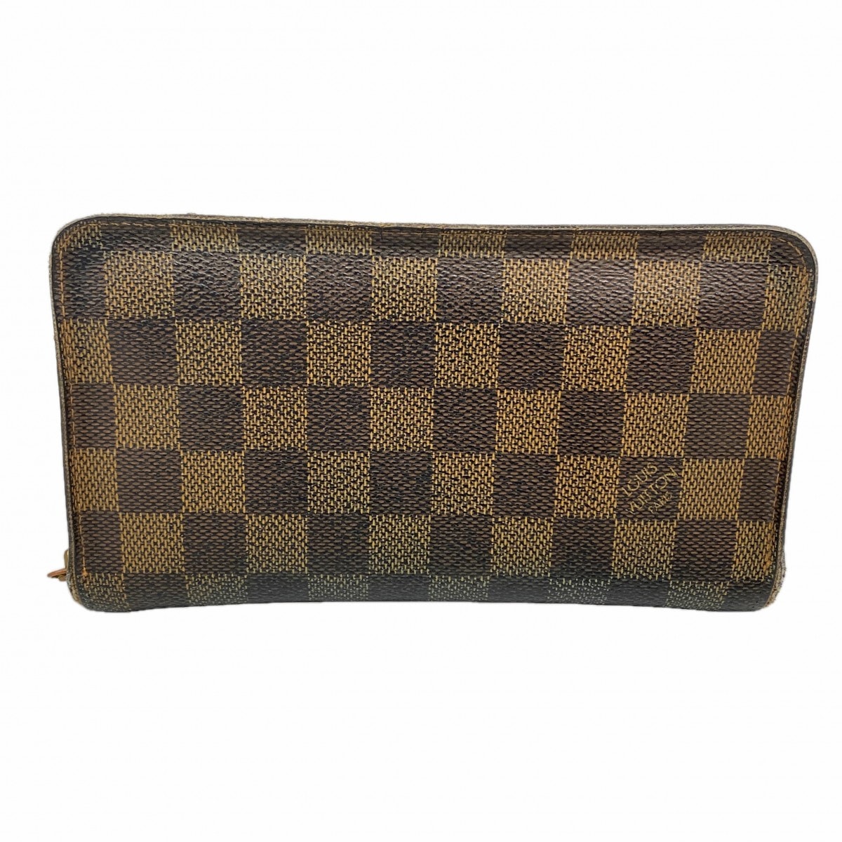 【6dc3354-k】ルイヴィトン 長財布 ダミエ ポルトモネジップ N61728 エベヌ【中古】メンズ レディース ユニセックス