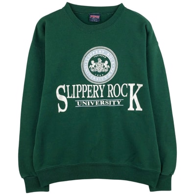 古着 90年代 ジャンスポーツ JANSPORT 3連プリント カレッジスウェットシャツ トレーナー USA製 メンズL相当 ヴィンテージ/eaa608394