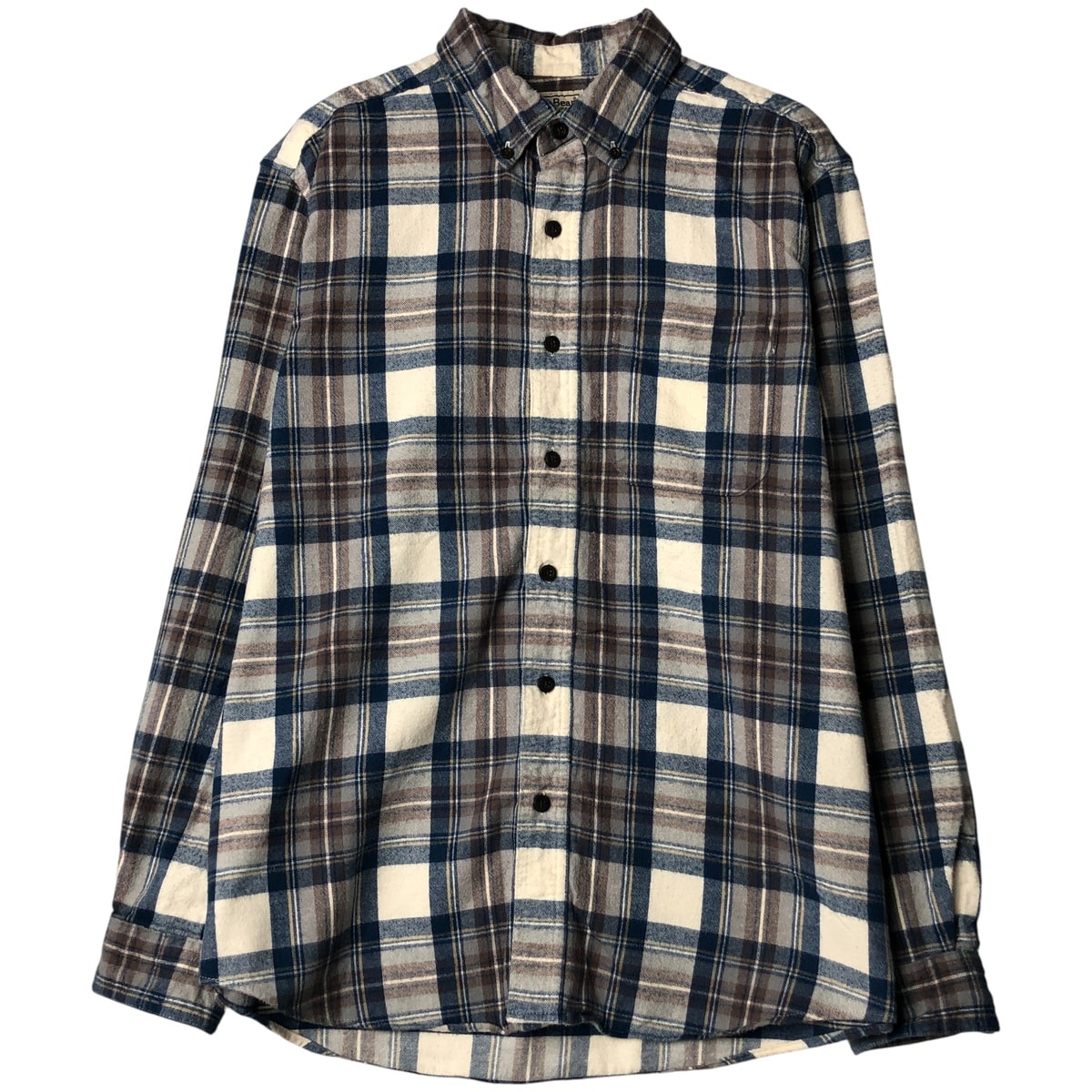 古着 90~00年代 エルエルビーン L.L.Bean TRADITIONAL FIT 長袖 ボタンダウン ライトネルチェックシャツ メンズM相当 ヴィンテージ/eaa599581