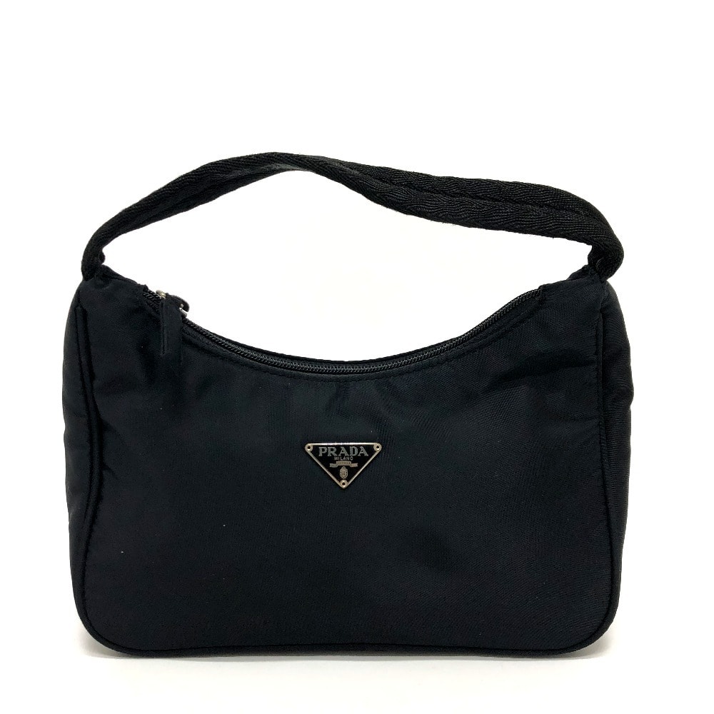 プラダ PRADA 三角プレート MV515 ミニ ミニハンドバック ハンドバック 気アバン バック ハンドバッグ ナイロン ブラック
