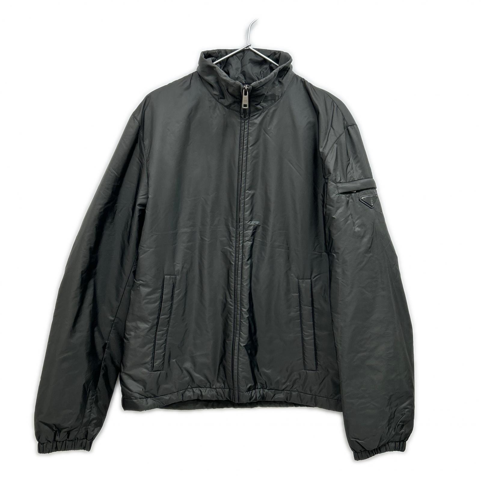 プラダスポーツ SGH278 三角プレート ナイロンジャケット カーキ 48