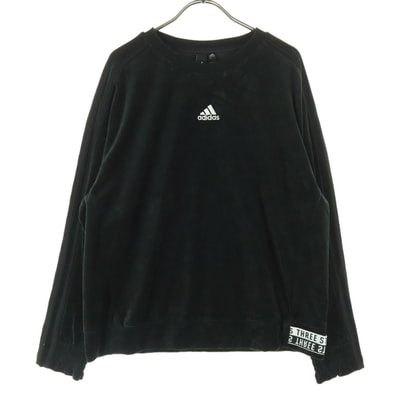 美品 adidas アディダス 長袖 トレーナー OT ブラック スウェット