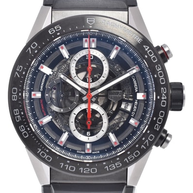 タグホイヤー TAG HEUER CAR2A1Z.FT6044 カレラ キャリバーホイヤー01 クロノグラフ 自動巻き メンズ 良品 箱・保証書付き 腕時計 A#149526