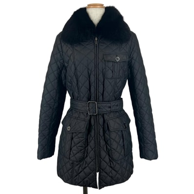 美品 バーバリーロンドン コート ブラック レディース 40