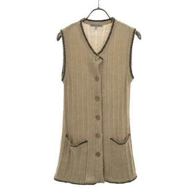 Emporio Armani エンポリオアルマーニ 90s イタリア製 アルパカブレンド ニットベスト 40 ベージュ系 オールド