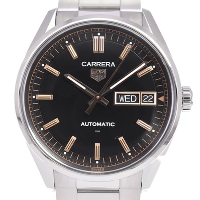 タグホイヤー TAG HEUER WDA2111.BA0043 カレラ 自動巻き メンズ 美品 箱・保証書付き A#146583