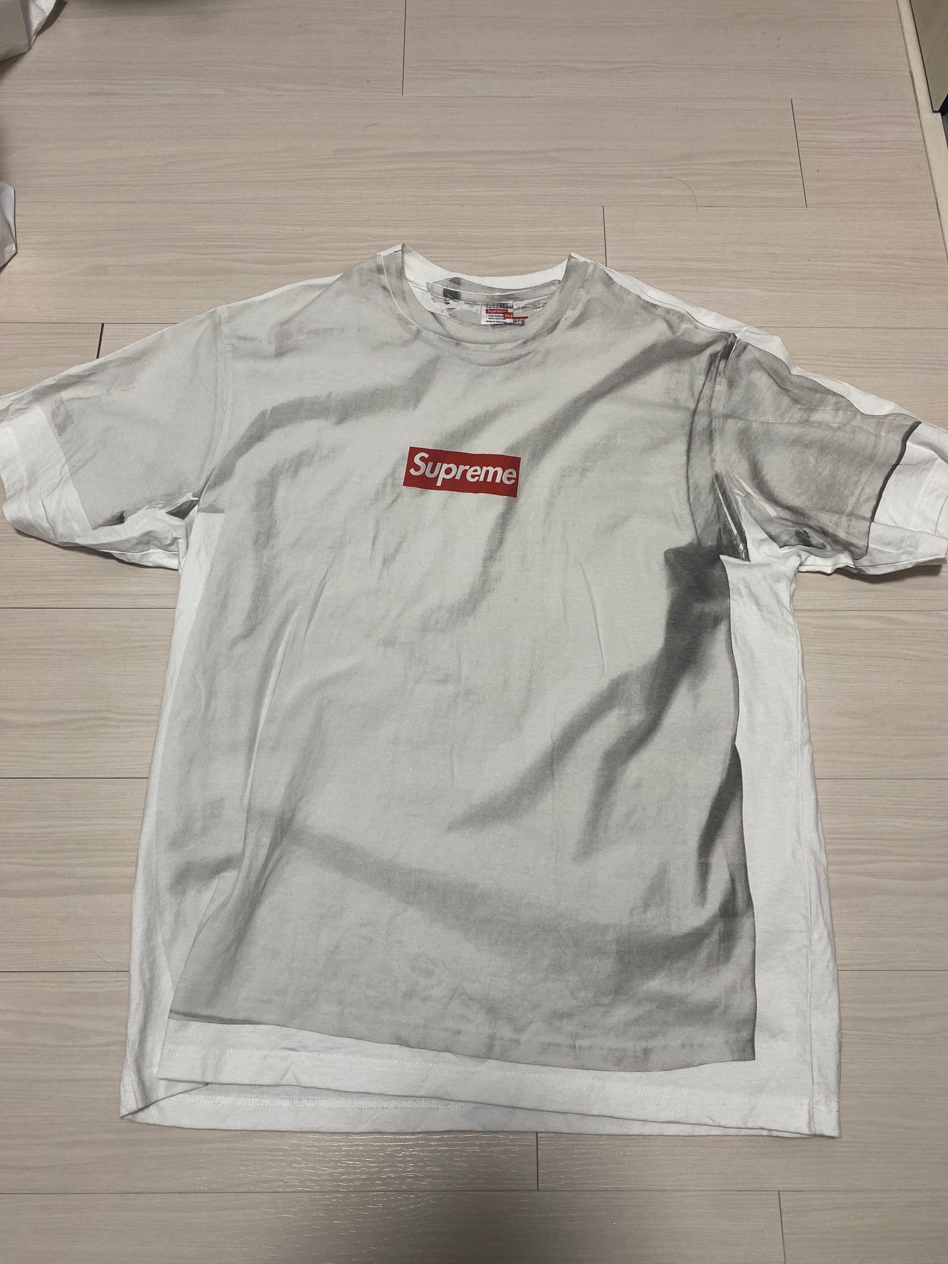 Supreme x MM6 Maison Margiela Box Logo Tee "White"