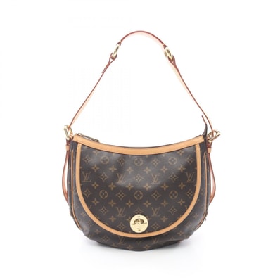 ルイ・ヴィトン LOUIS VUITTON トゥラムGM ショルダーバッグ バッグ PVCコーティングキャンバス レザー モノグラム レディース ブラウン系 M40075 【中古】
