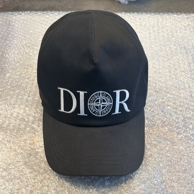 Dior x Stone Island Baseball Cap Technical Cotton "Black"