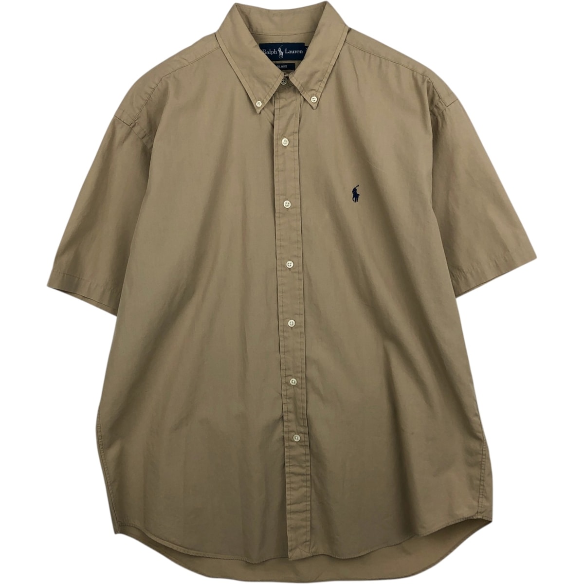 古着 ラルフローレン Ralph Lauren BLAKE 半袖 ボタンダウンシャツ メンズL相当/eaa495240