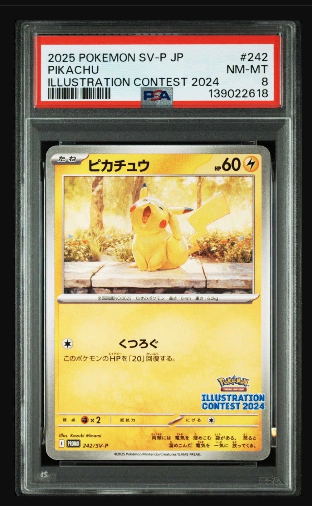 ピカチュウ [SV-P 242](プロモカードパック「イラストレーションコンテスト 2024 受賞作品プロモカード化記念キャンペーン」)