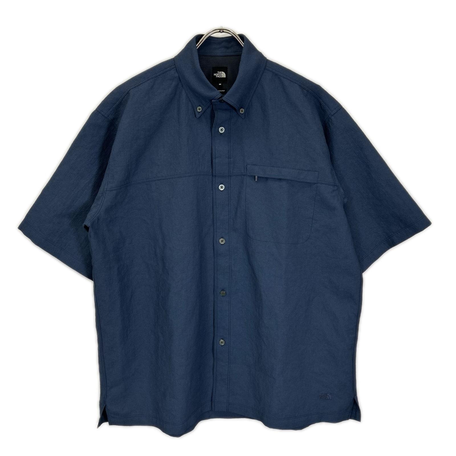 ノースフェイス ネイビー ワッフル ショートスリーブオーニングシャツ M