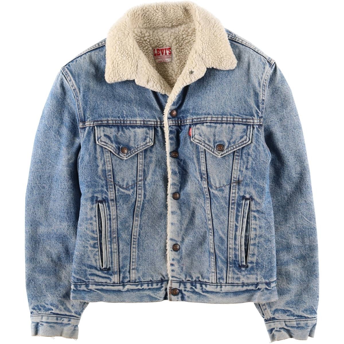 古着 ~90年代 リーバイス Levi's 70608-0216 デニムボアジャケット USA製 メンズM相当 ヴィンテージ/eaa625999