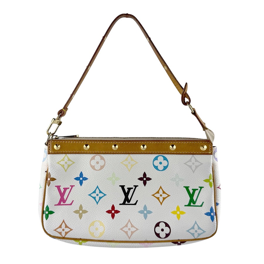 ルイ ヴィトン LOUIS VUITTON ハンドバッグ モノグラム マルチカラー ポシェット アクセソワール モノグラムマルチカラー ブロン レディース M92649【中古】 z9855