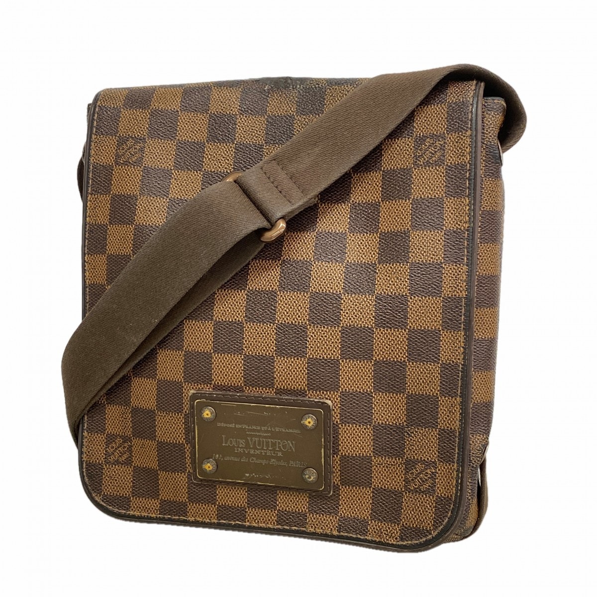 ★最終価格【6fa0803】ルイヴィトン ショルダーバッグ ダミエ ブルックリンPM N51210 エベヌ【中古】レディース