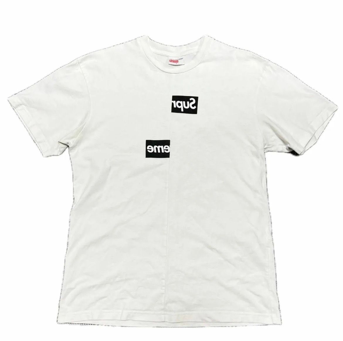 Supreme / Comme des Garçons SHIRT® Split Box Logo Tee "White"